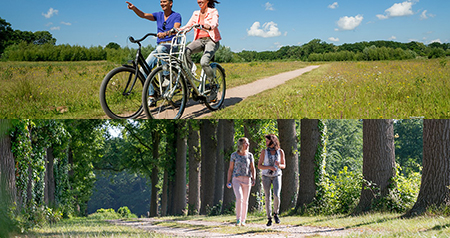 Fiets- en wandelroutes bij De Gouden Karper